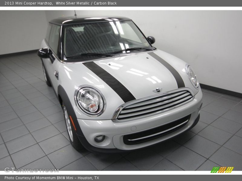 White Silver Metallic / Carbon Black 2013 Mini Cooper Hardtop