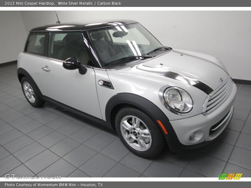 White Silver Metallic / Carbon Black 2013 Mini Cooper Hardtop
