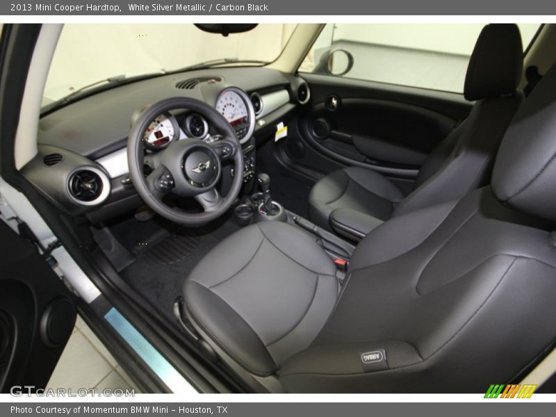 White Silver Metallic / Carbon Black 2013 Mini Cooper Hardtop