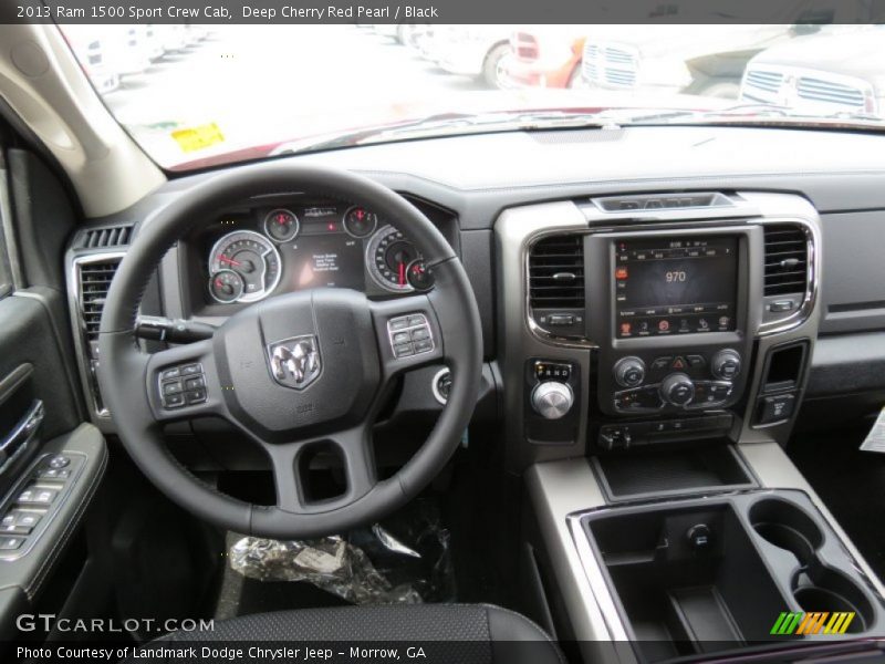 Deep Cherry Red Pearl / Black 2013 Ram 1500 Sport Crew Cab