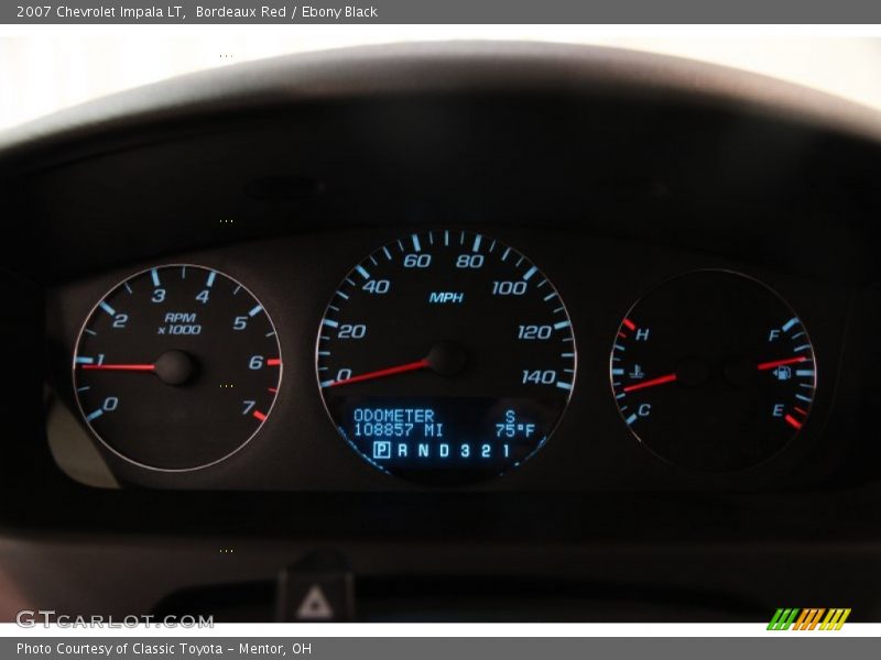 Bordeaux Red / Ebony Black 2007 Chevrolet Impala LT