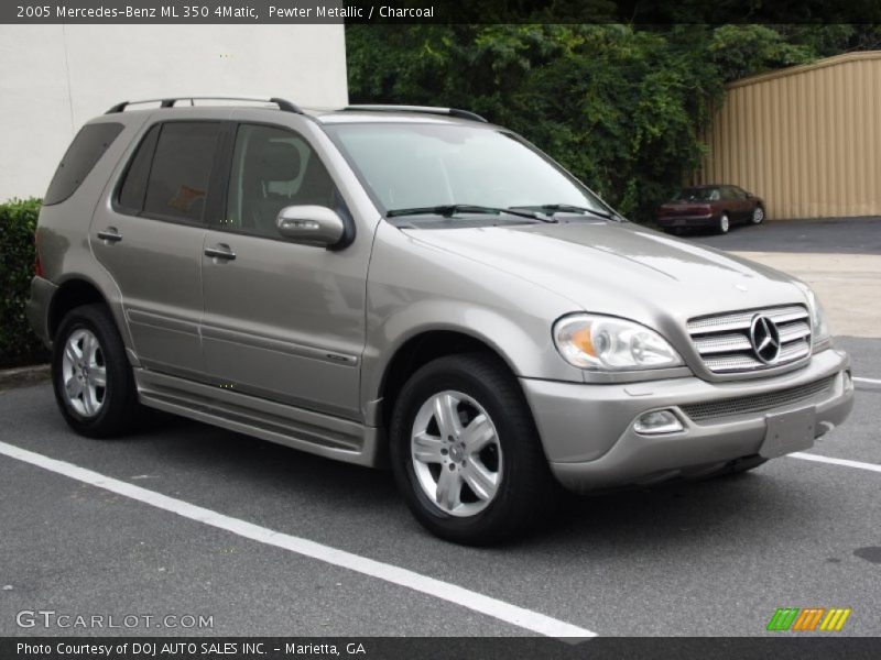 Pewter Metallic / Charcoal 2005 Mercedes-Benz ML 350 4Matic