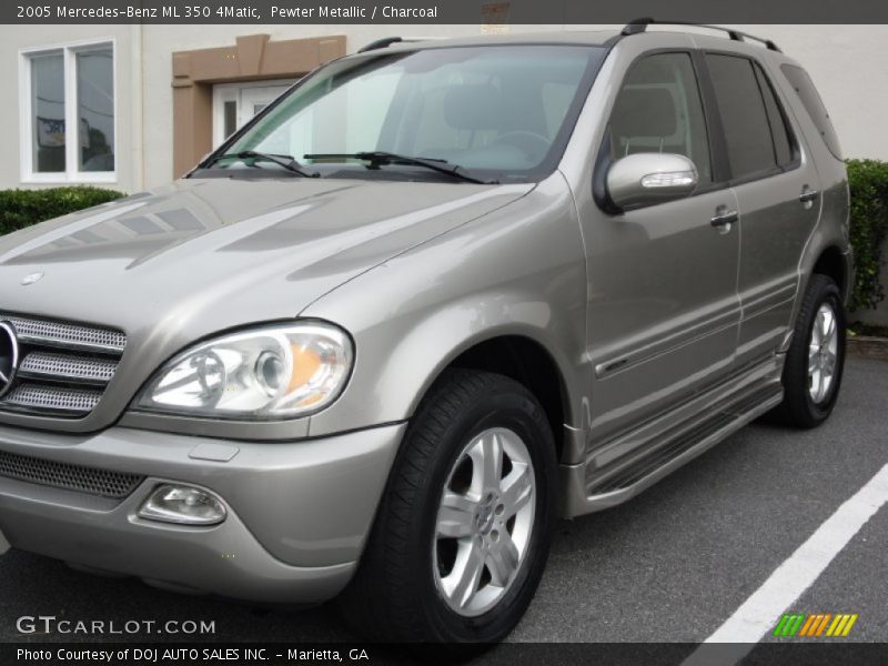 Pewter Metallic / Charcoal 2005 Mercedes-Benz ML 350 4Matic