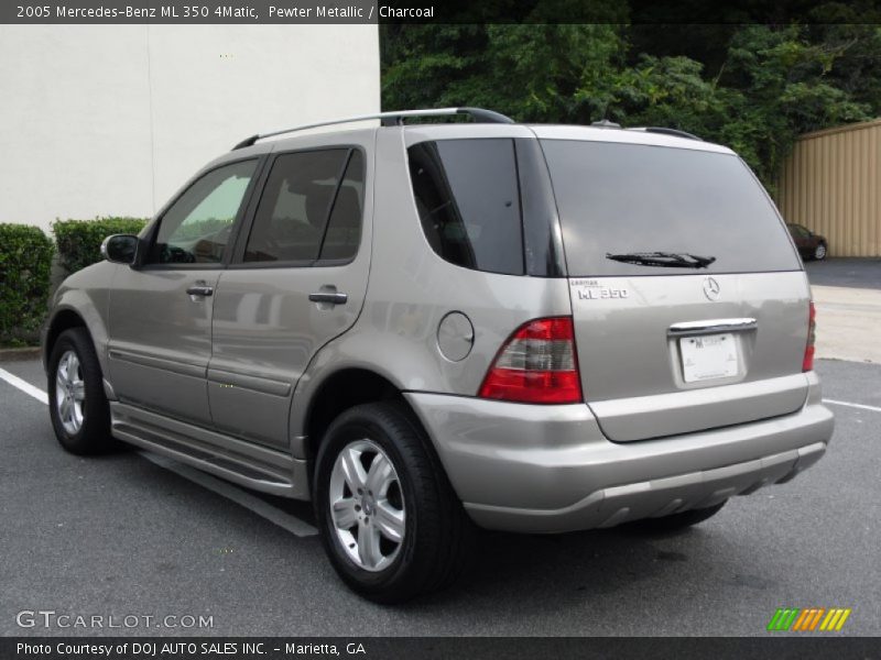 Pewter Metallic / Charcoal 2005 Mercedes-Benz ML 350 4Matic