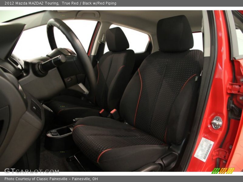  2012 MAZDA2 Touring Black w/Red Piping Interior