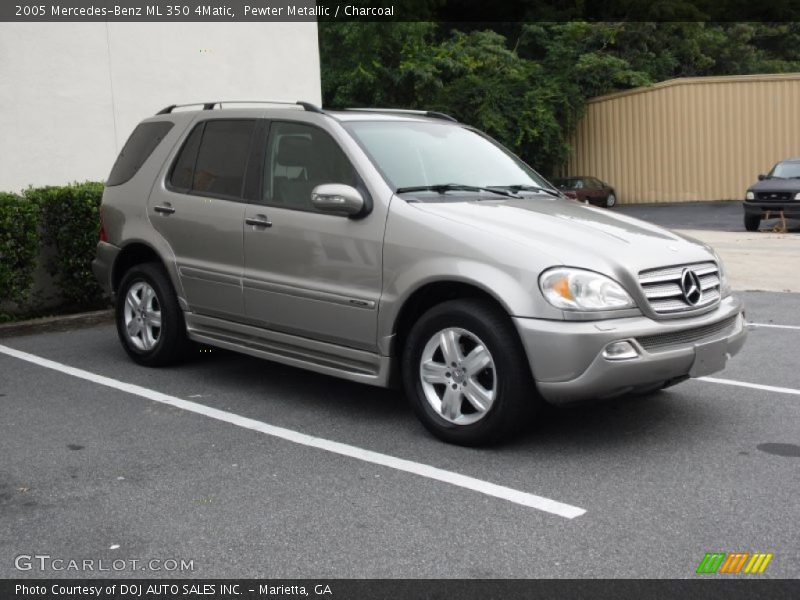 Pewter Metallic / Charcoal 2005 Mercedes-Benz ML 350 4Matic
