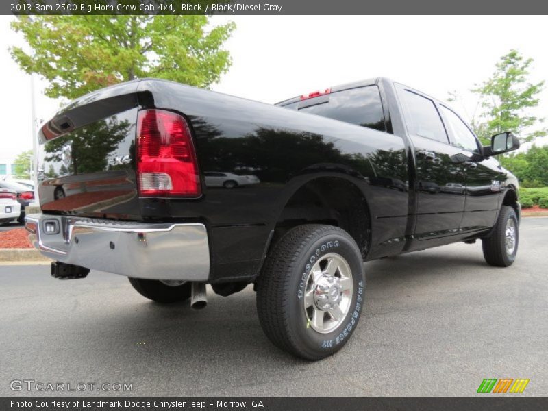 Black / Black/Diesel Gray 2013 Ram 2500 Big Horn Crew Cab 4x4