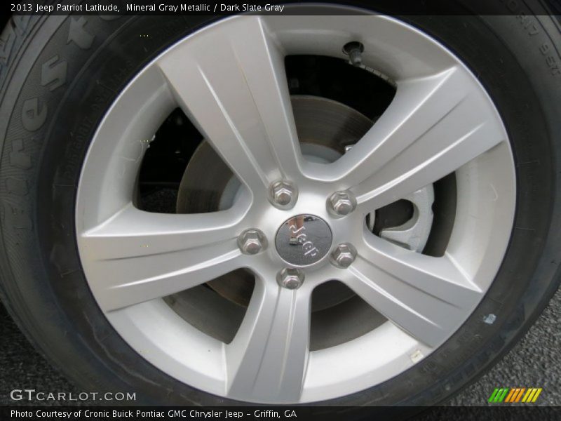 Mineral Gray Metallic / Dark Slate Gray 2013 Jeep Patriot Latitude