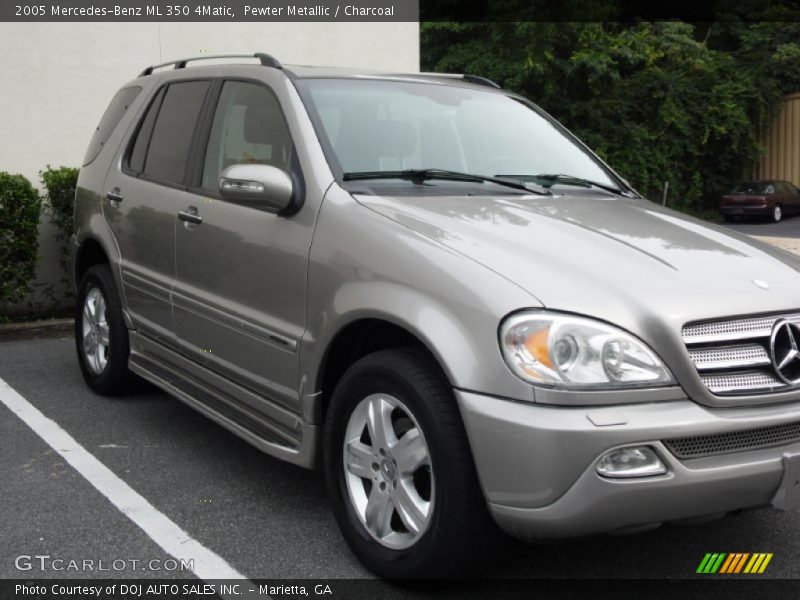 Pewter Metallic / Charcoal 2005 Mercedes-Benz ML 350 4Matic