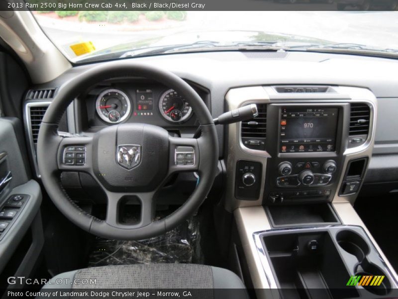 Black / Black/Diesel Gray 2013 Ram 2500 Big Horn Crew Cab 4x4