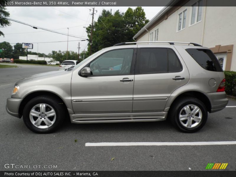 Pewter Metallic / Charcoal 2005 Mercedes-Benz ML 350 4Matic
