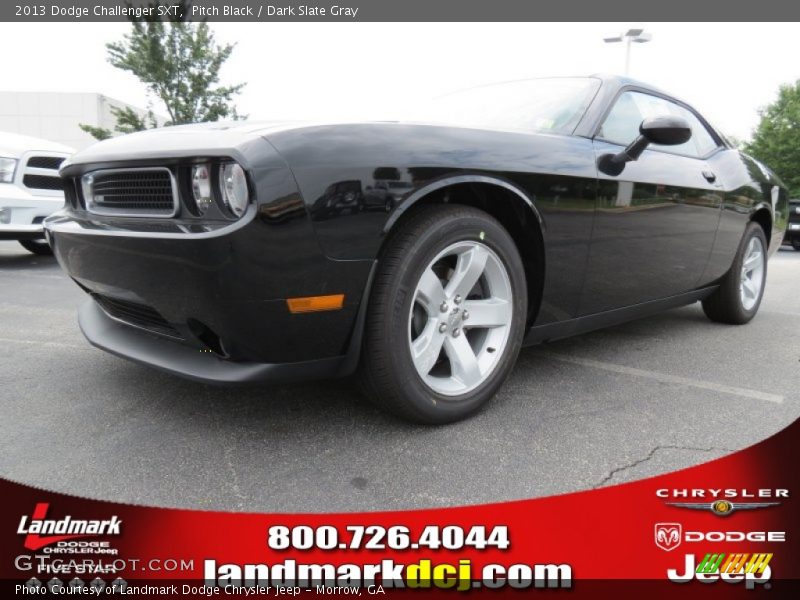 Pitch Black / Dark Slate Gray 2013 Dodge Challenger SXT
