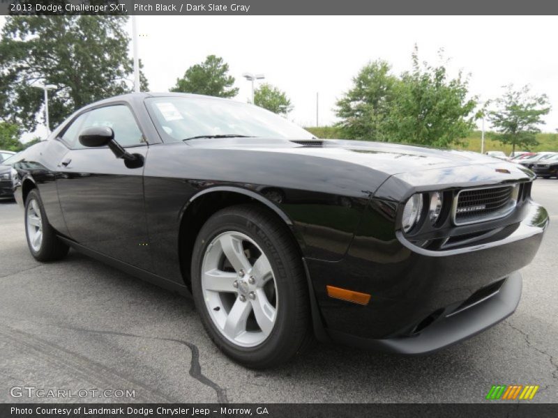Pitch Black / Dark Slate Gray 2013 Dodge Challenger SXT