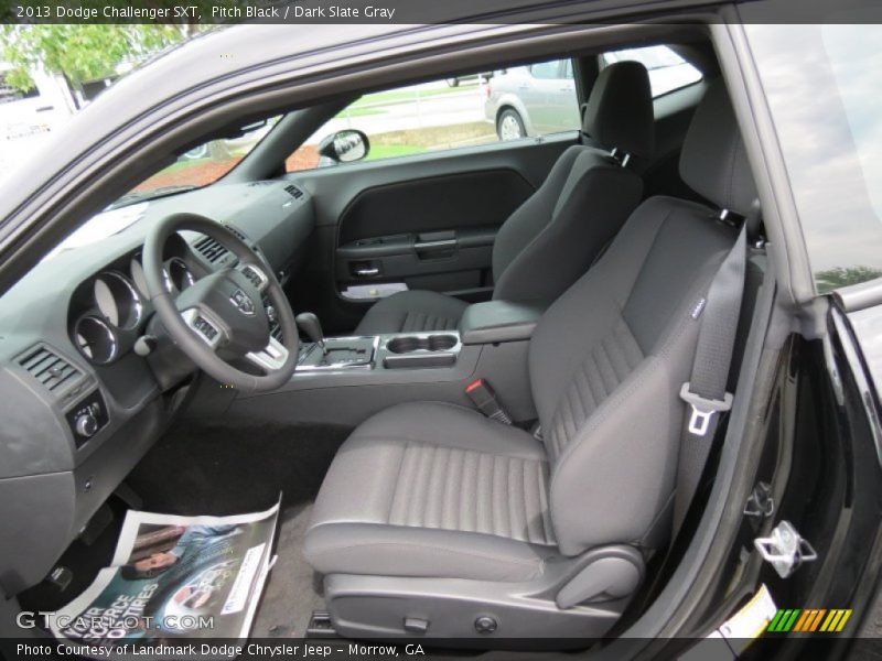 Pitch Black / Dark Slate Gray 2013 Dodge Challenger SXT