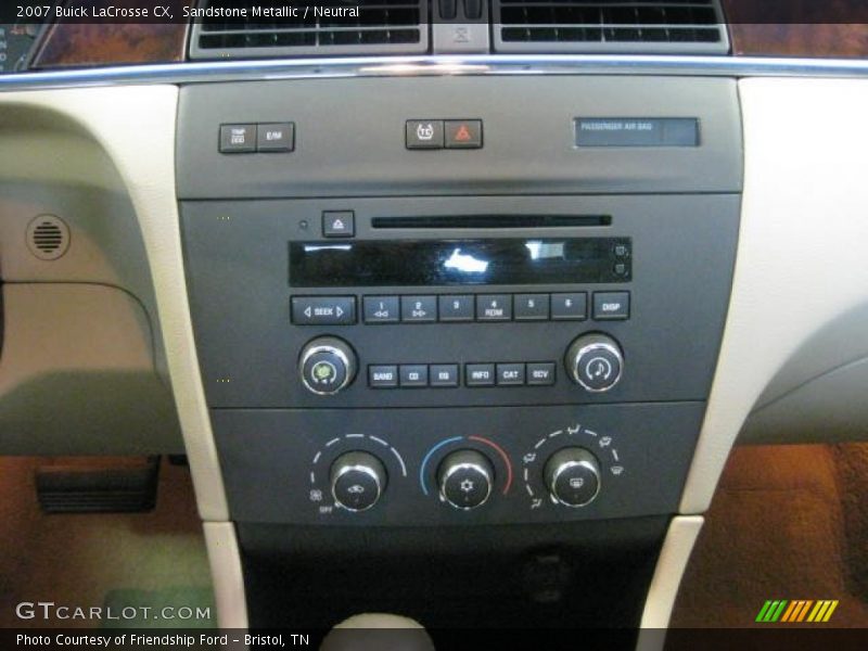Sandstone Metallic / Neutral 2007 Buick LaCrosse CX
