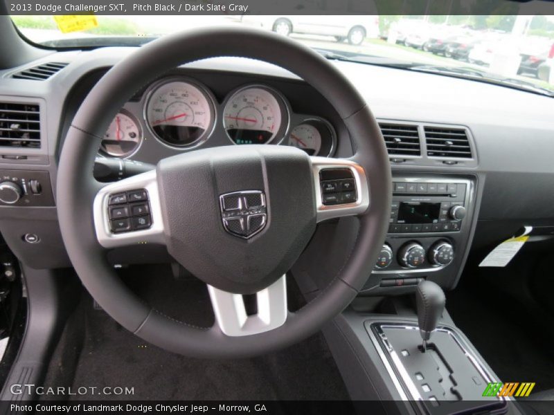 Pitch Black / Dark Slate Gray 2013 Dodge Challenger SXT