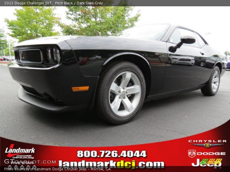 Pitch Black / Dark Slate Gray 2013 Dodge Challenger SXT