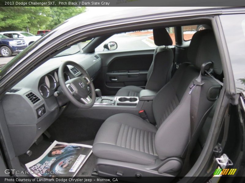 Pitch Black / Dark Slate Gray 2013 Dodge Challenger SXT