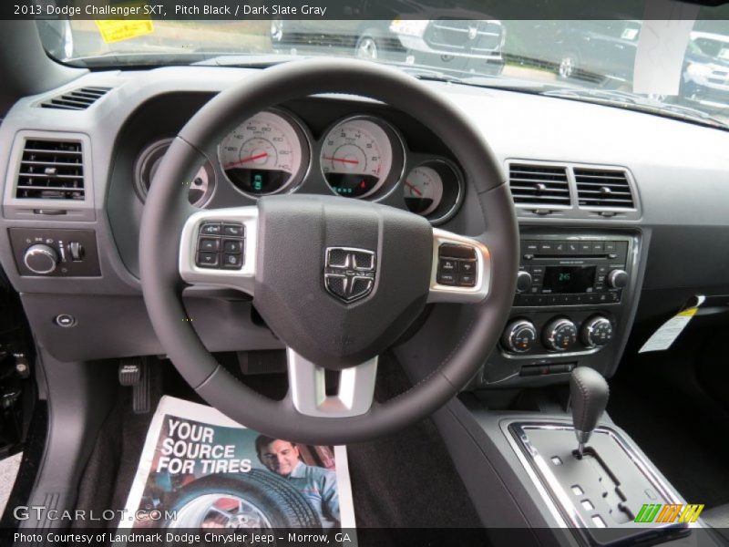 Pitch Black / Dark Slate Gray 2013 Dodge Challenger SXT
