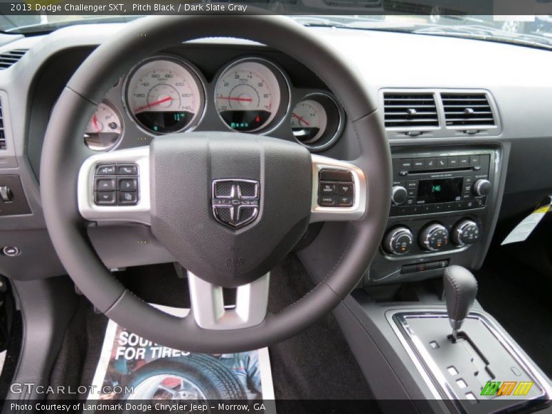 Pitch Black / Dark Slate Gray 2013 Dodge Challenger SXT