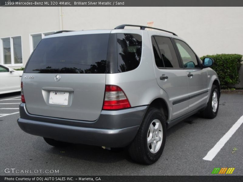 Brilliant Silver Metallic / Sand 1999 Mercedes-Benz ML 320 4Matic