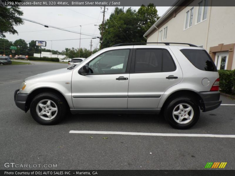Brilliant Silver Metallic / Sand 1999 Mercedes-Benz ML 320 4Matic