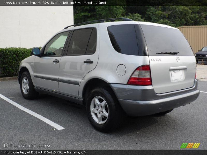 Brilliant Silver Metallic / Sand 1999 Mercedes-Benz ML 320 4Matic