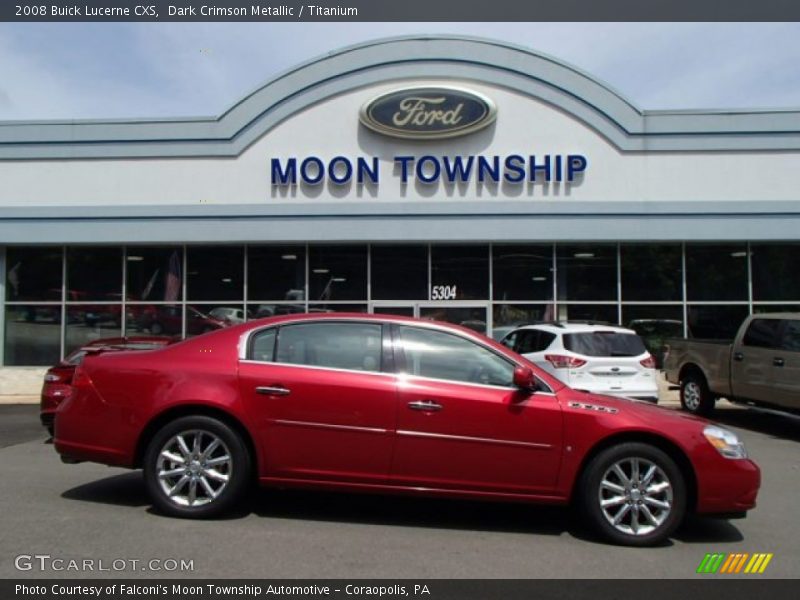 Dark Crimson Metallic / Titanium 2008 Buick Lucerne CXS