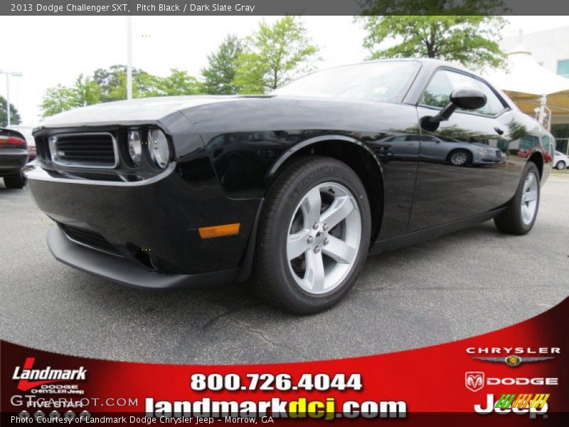 Pitch Black / Dark Slate Gray 2013 Dodge Challenger SXT