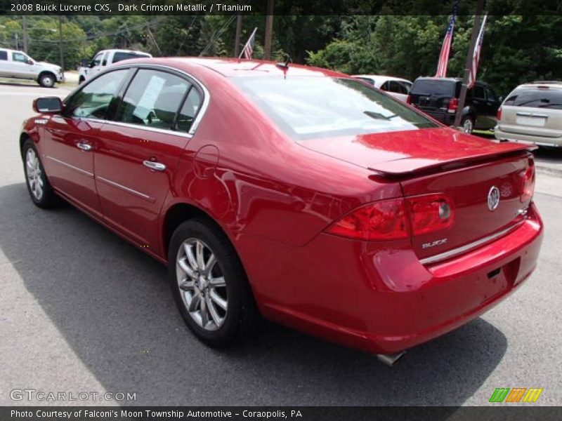 Dark Crimson Metallic / Titanium 2008 Buick Lucerne CXS