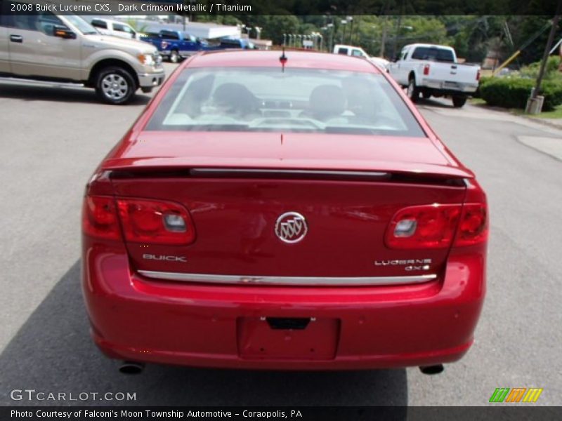 Dark Crimson Metallic / Titanium 2008 Buick Lucerne CXS