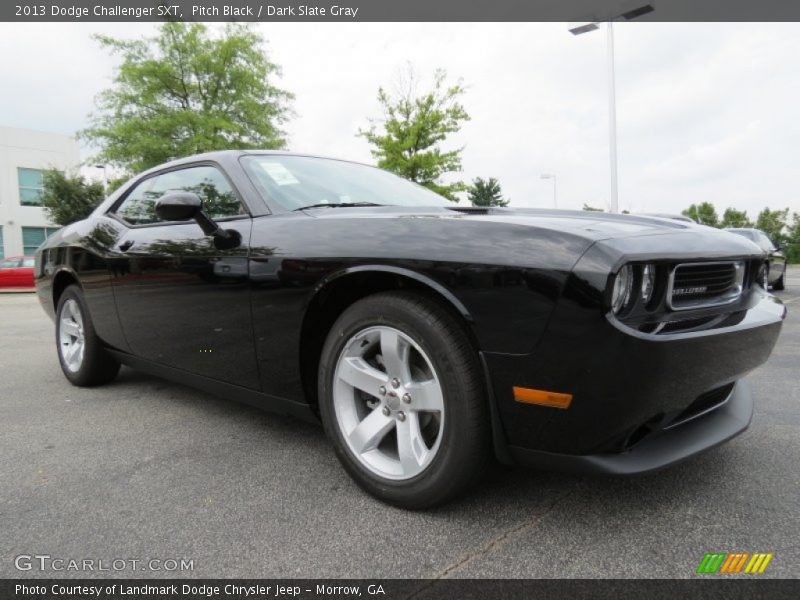 Pitch Black / Dark Slate Gray 2013 Dodge Challenger SXT