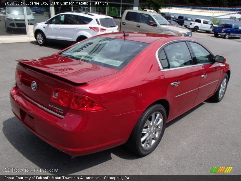 Dark Crimson Metallic / Titanium 2008 Buick Lucerne CXS