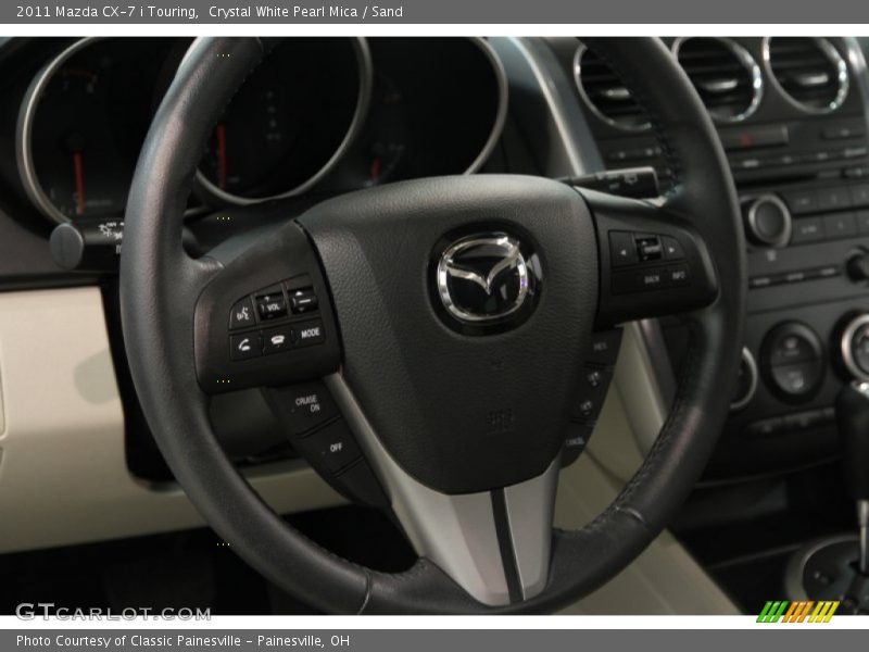 Crystal White Pearl Mica / Sand 2011 Mazda CX-7 i Touring