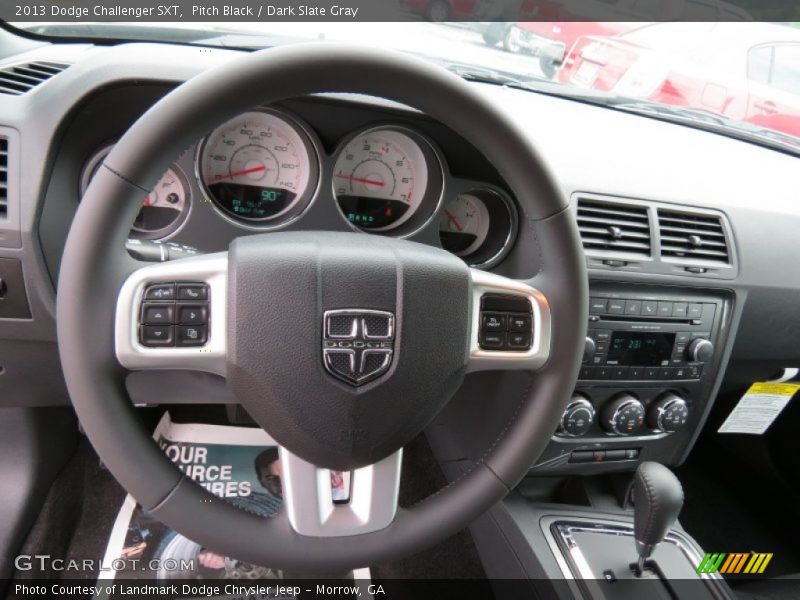 Pitch Black / Dark Slate Gray 2013 Dodge Challenger SXT