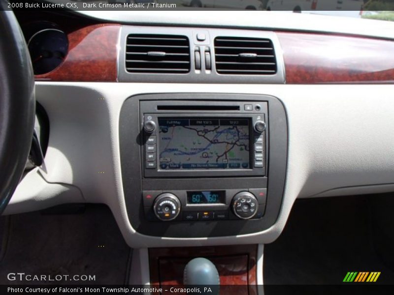 Dark Crimson Metallic / Titanium 2008 Buick Lucerne CXS