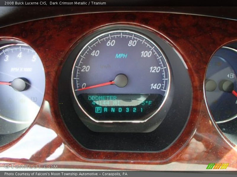 Dark Crimson Metallic / Titanium 2008 Buick Lucerne CXS