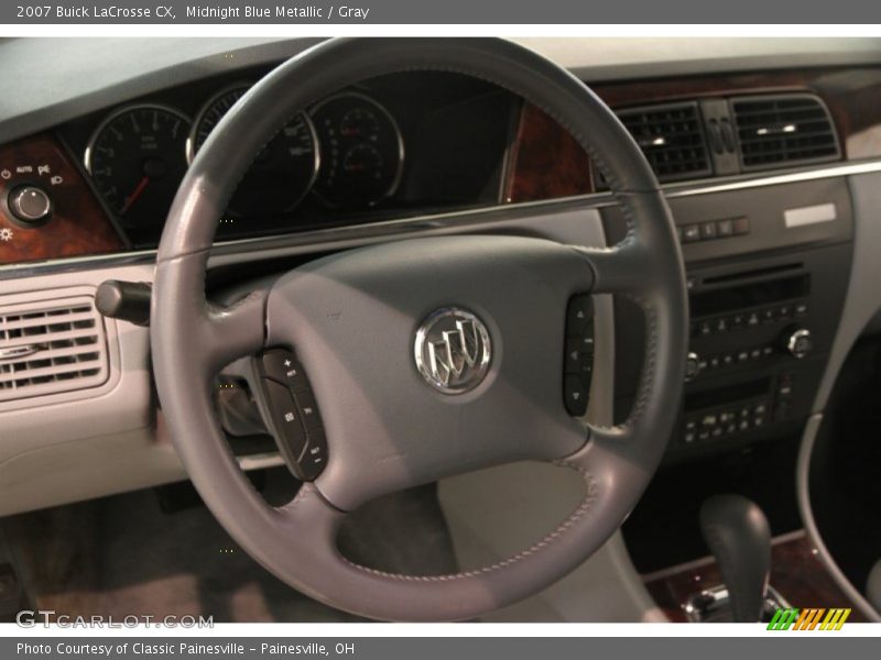 Midnight Blue Metallic / Gray 2007 Buick LaCrosse CX