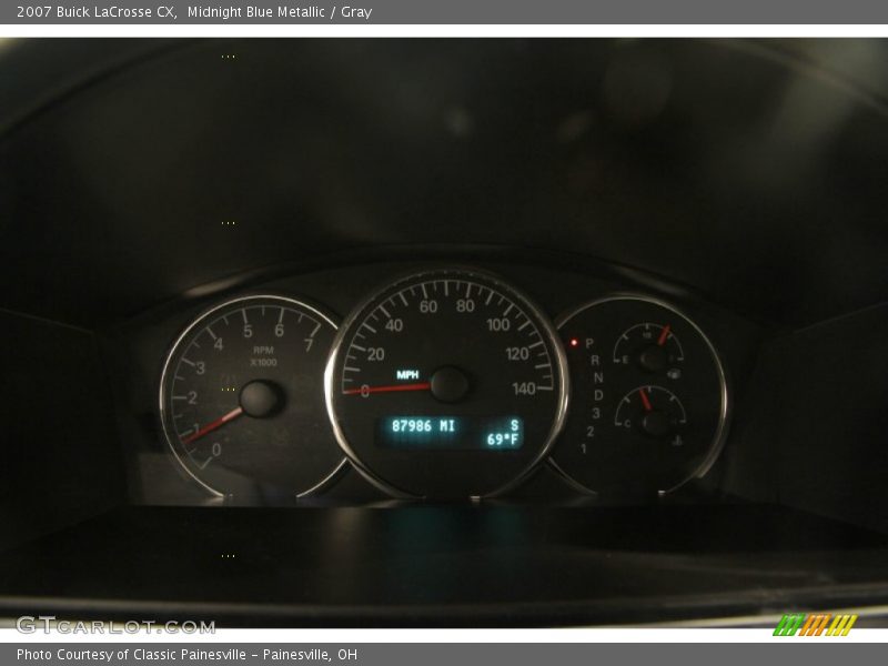 Midnight Blue Metallic / Gray 2007 Buick LaCrosse CX