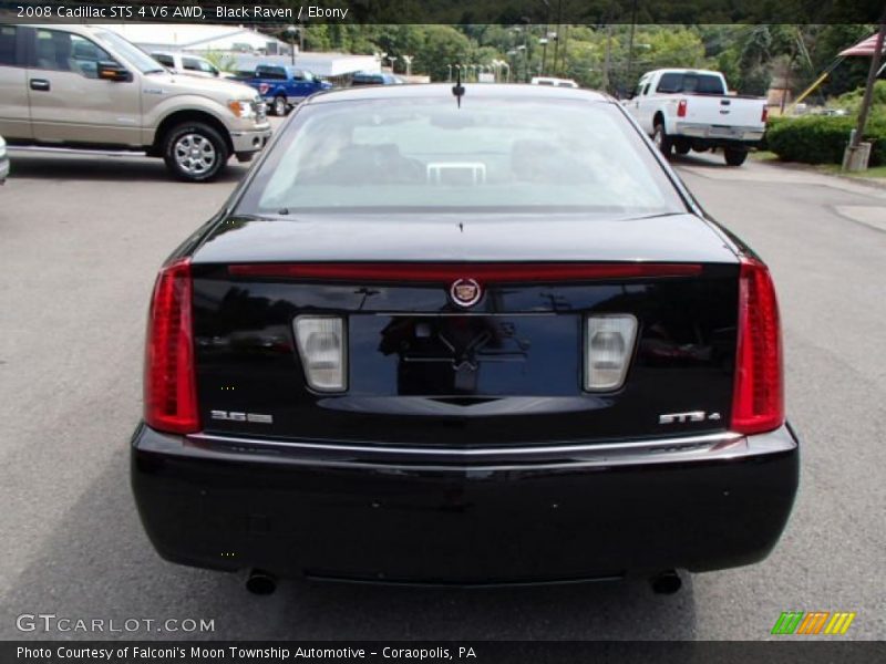 Black Raven / Ebony 2008 Cadillac STS 4 V6 AWD