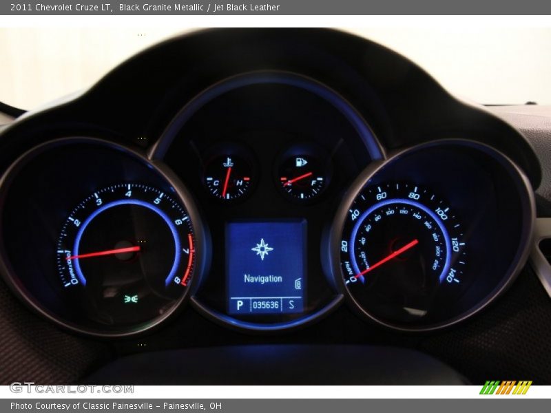 Black Granite Metallic / Jet Black Leather 2011 Chevrolet Cruze LT