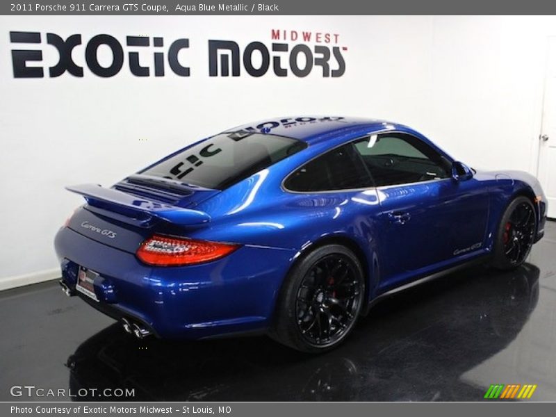 Aqua Blue Metallic / Black 2011 Porsche 911 Carrera GTS Coupe