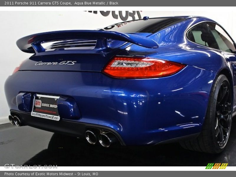 Aqua Blue Metallic / Black 2011 Porsche 911 Carrera GTS Coupe