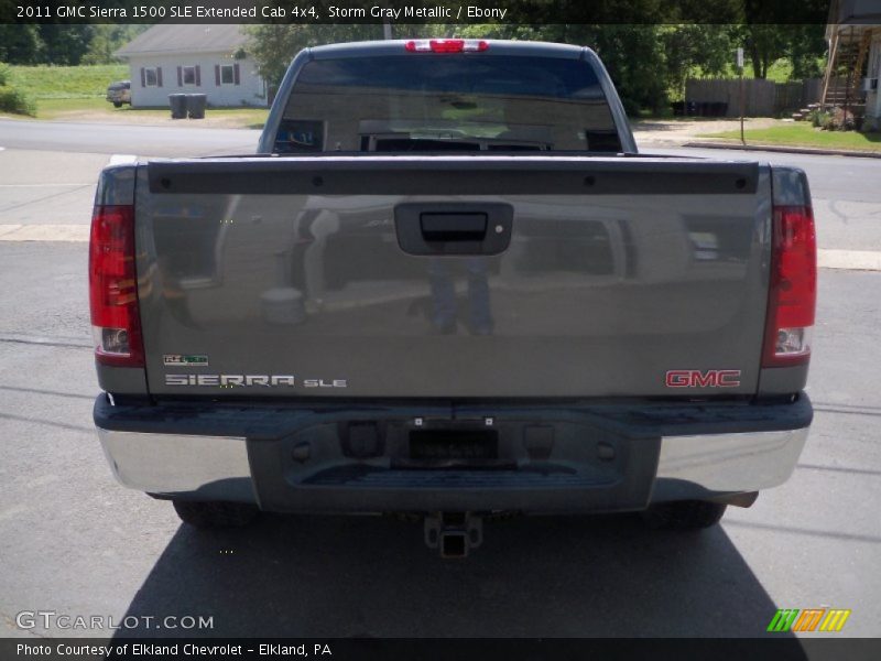Storm Gray Metallic / Ebony 2011 GMC Sierra 1500 SLE Extended Cab 4x4