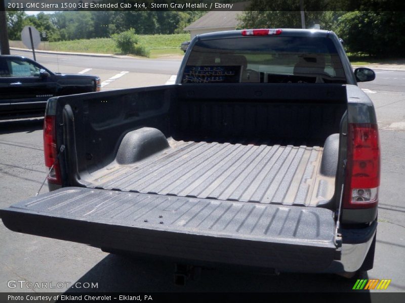 Storm Gray Metallic / Ebony 2011 GMC Sierra 1500 SLE Extended Cab 4x4