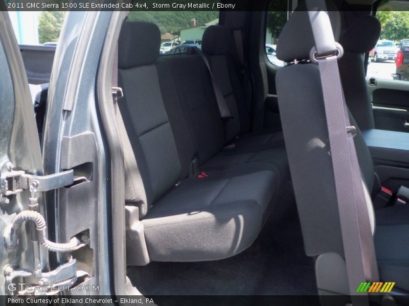 Storm Gray Metallic / Ebony 2011 GMC Sierra 1500 SLE Extended Cab 4x4