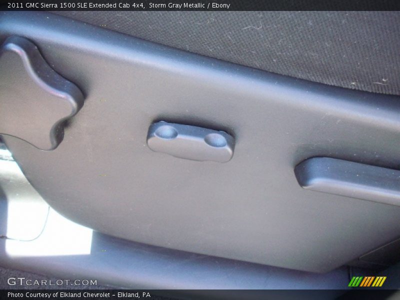 Storm Gray Metallic / Ebony 2011 GMC Sierra 1500 SLE Extended Cab 4x4