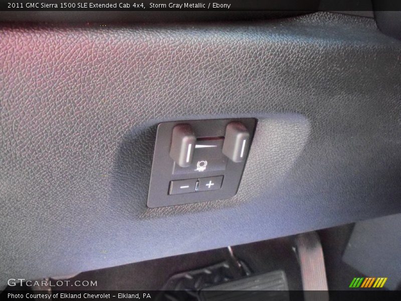 Storm Gray Metallic / Ebony 2011 GMC Sierra 1500 SLE Extended Cab 4x4