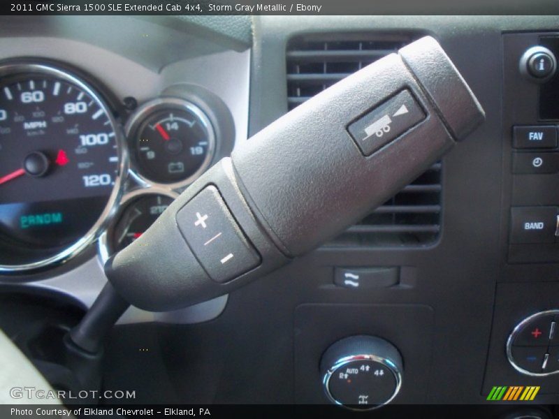 Storm Gray Metallic / Ebony 2011 GMC Sierra 1500 SLE Extended Cab 4x4
