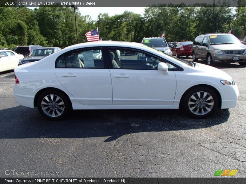 Taffeta White / Beige 2010 Honda Civic EX Sedan